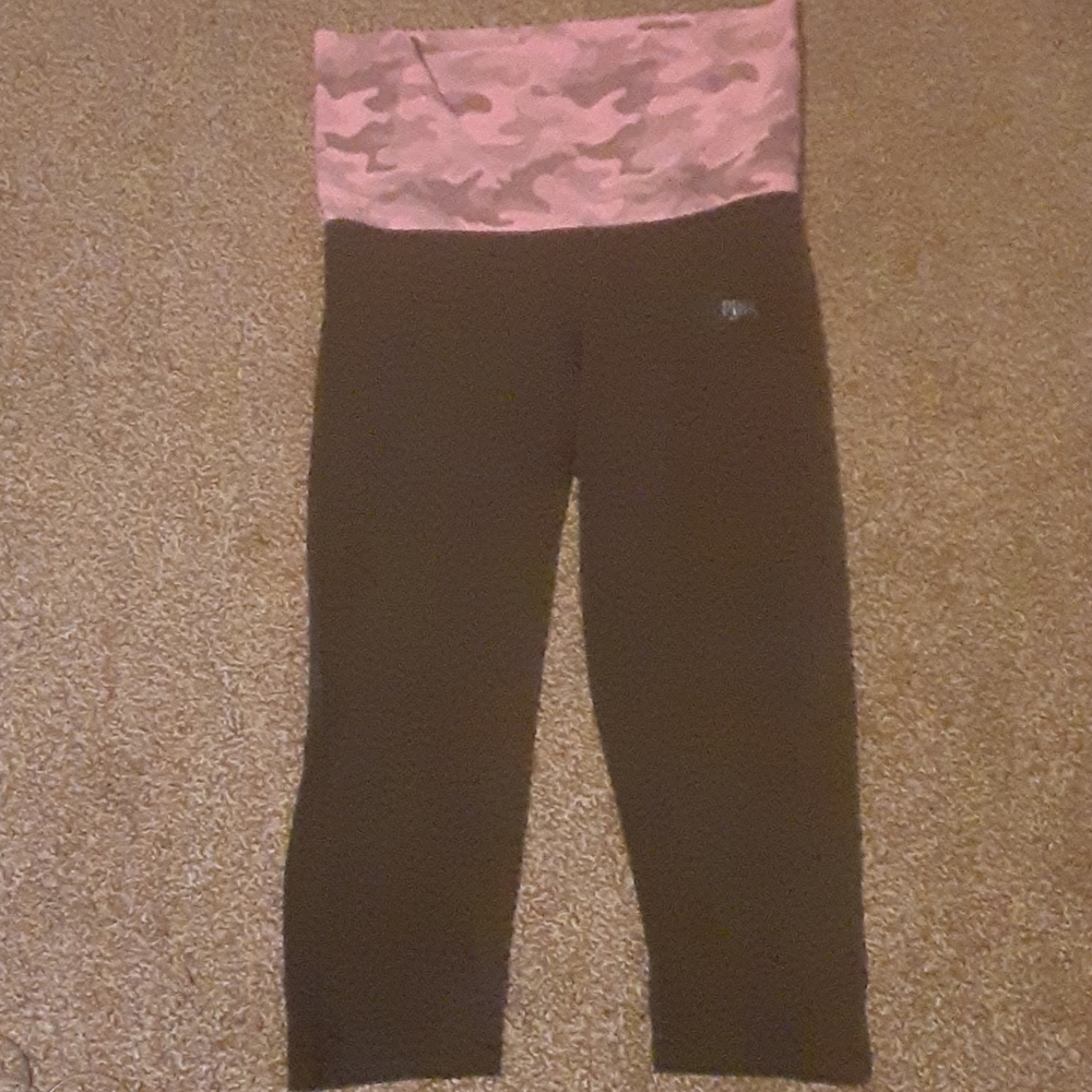 Pink VS crop yoga leggings